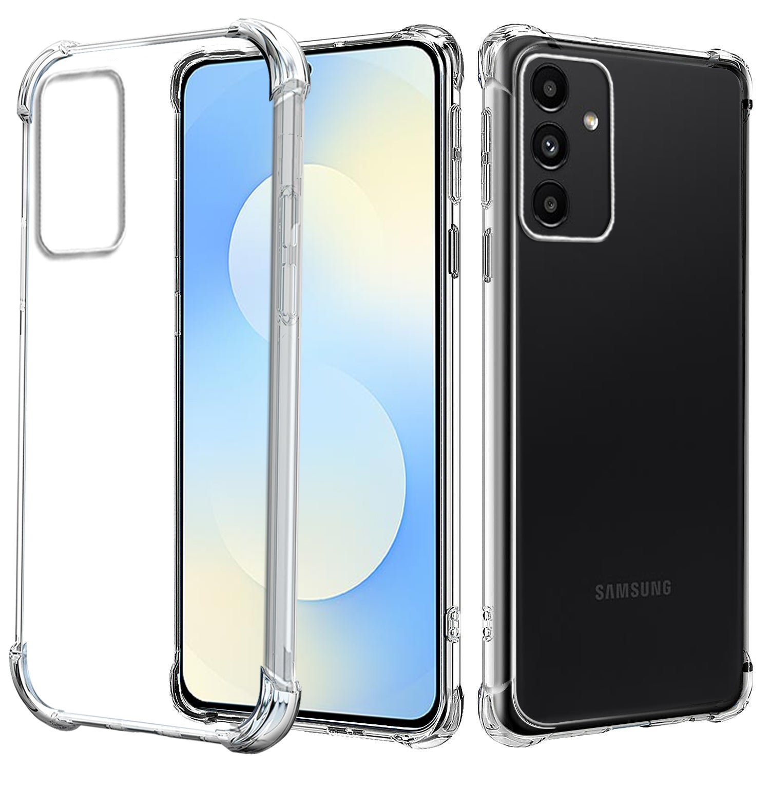 For Samsung Galaxy S24 S25 Ultra Plus FE Edge SupRShield Case Heavy Duty Soft Clear Transparent Cover For Samsung Galaxy S24 S25 Ultra Plus FE Edge SupRShield Case Heavy Duty Soft Clear Transparent Cover
